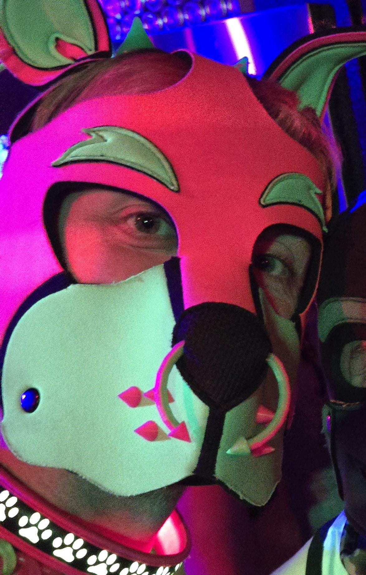 3D Printed Pup Hood Muzzle Spikes