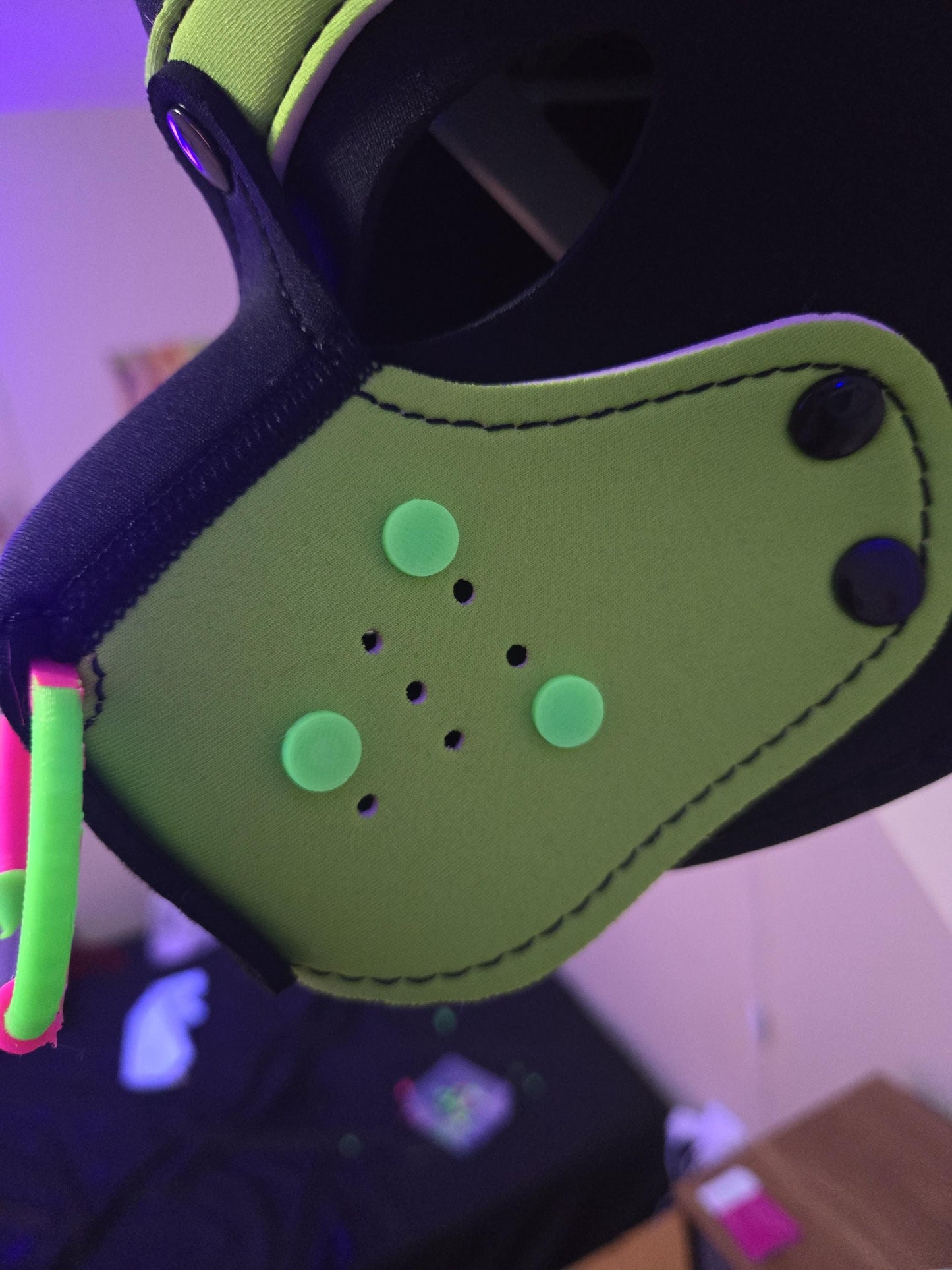 3D Printed Pup Hood Muzzle Spots