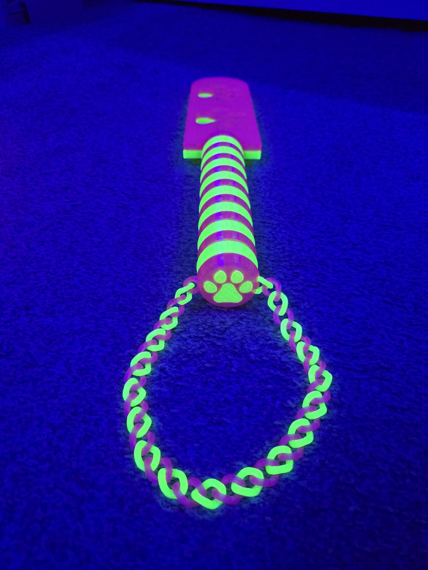 3D Printed Puppy Paw Print BDSM Paddle – Custom Flexible Impact Toy