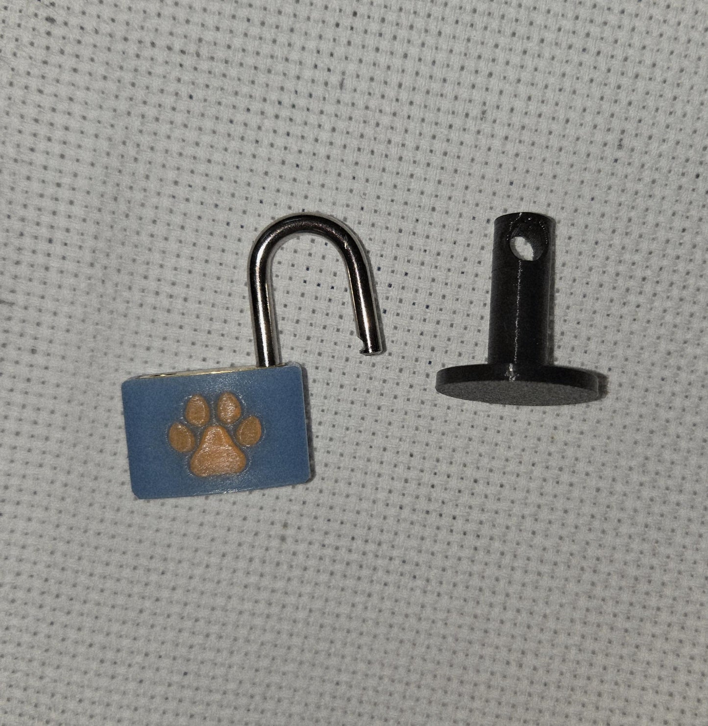 Custom Segufix Alternative Bondage/Restraint Set - Locking Post, Small Copper Lock, & Optional Cover