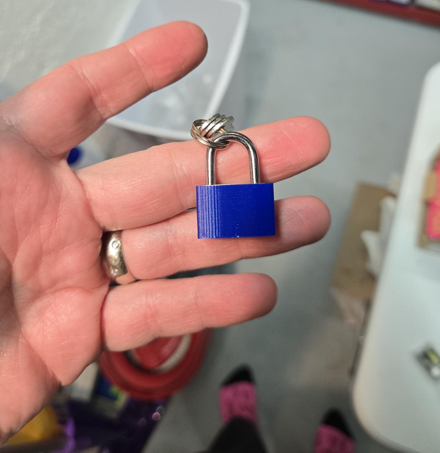Custom Bondage/Restraint Small Copper Lock & Cover