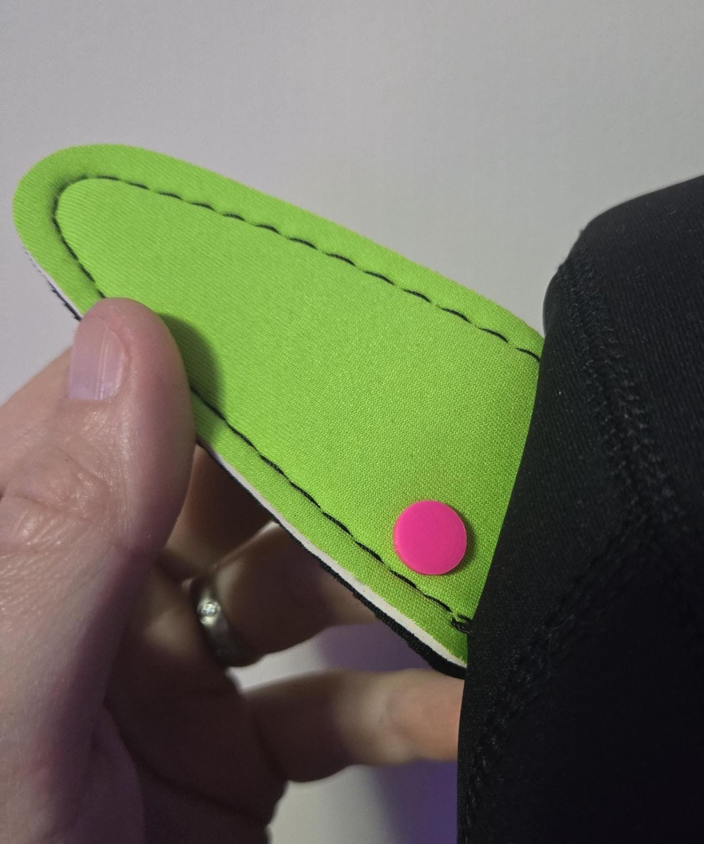 3D Printed Pup Hood Real Ear Piercing