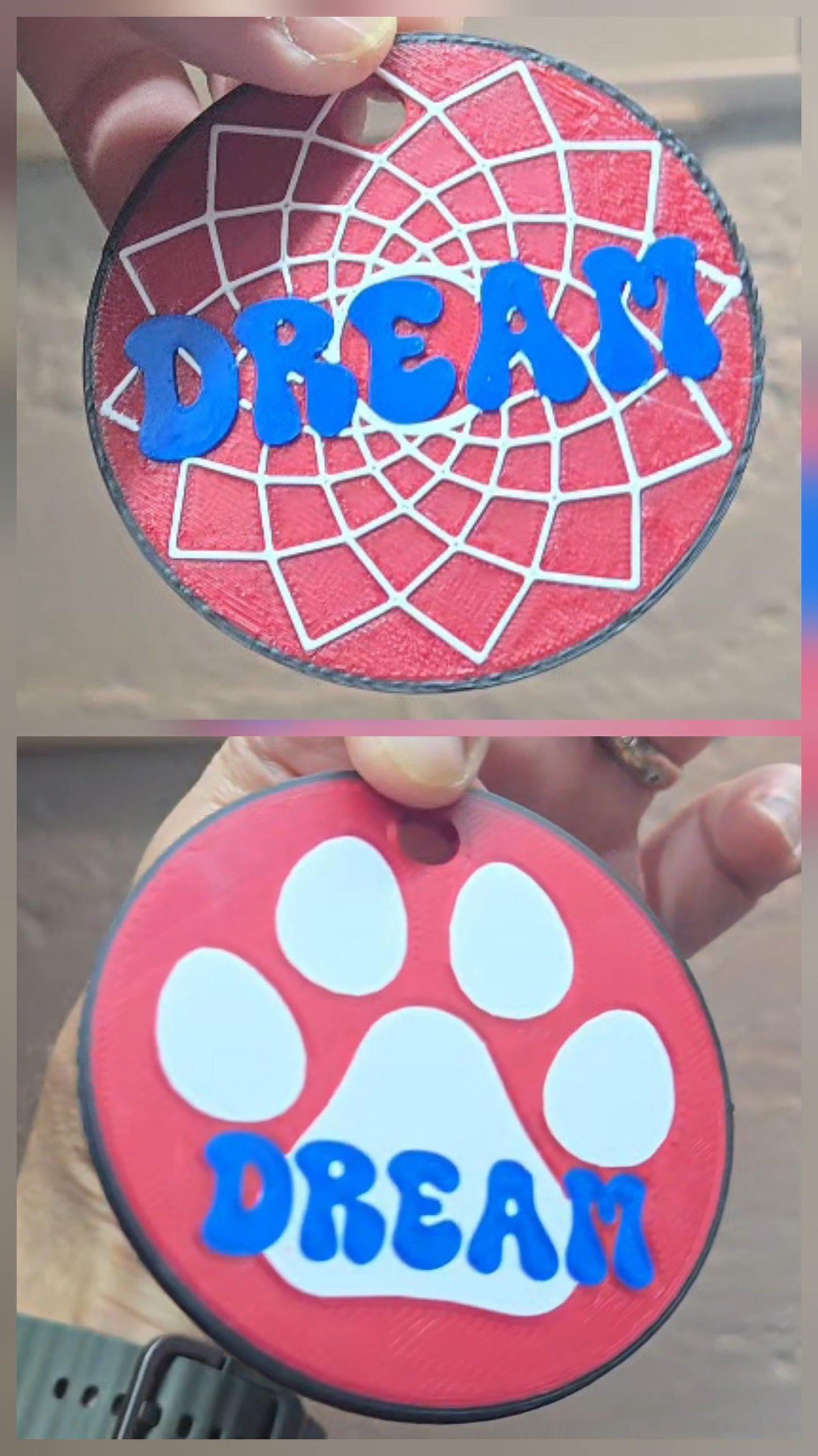 High Tech: 3D Printed Puppy Paw Name Badges (Includes NFC Chip)