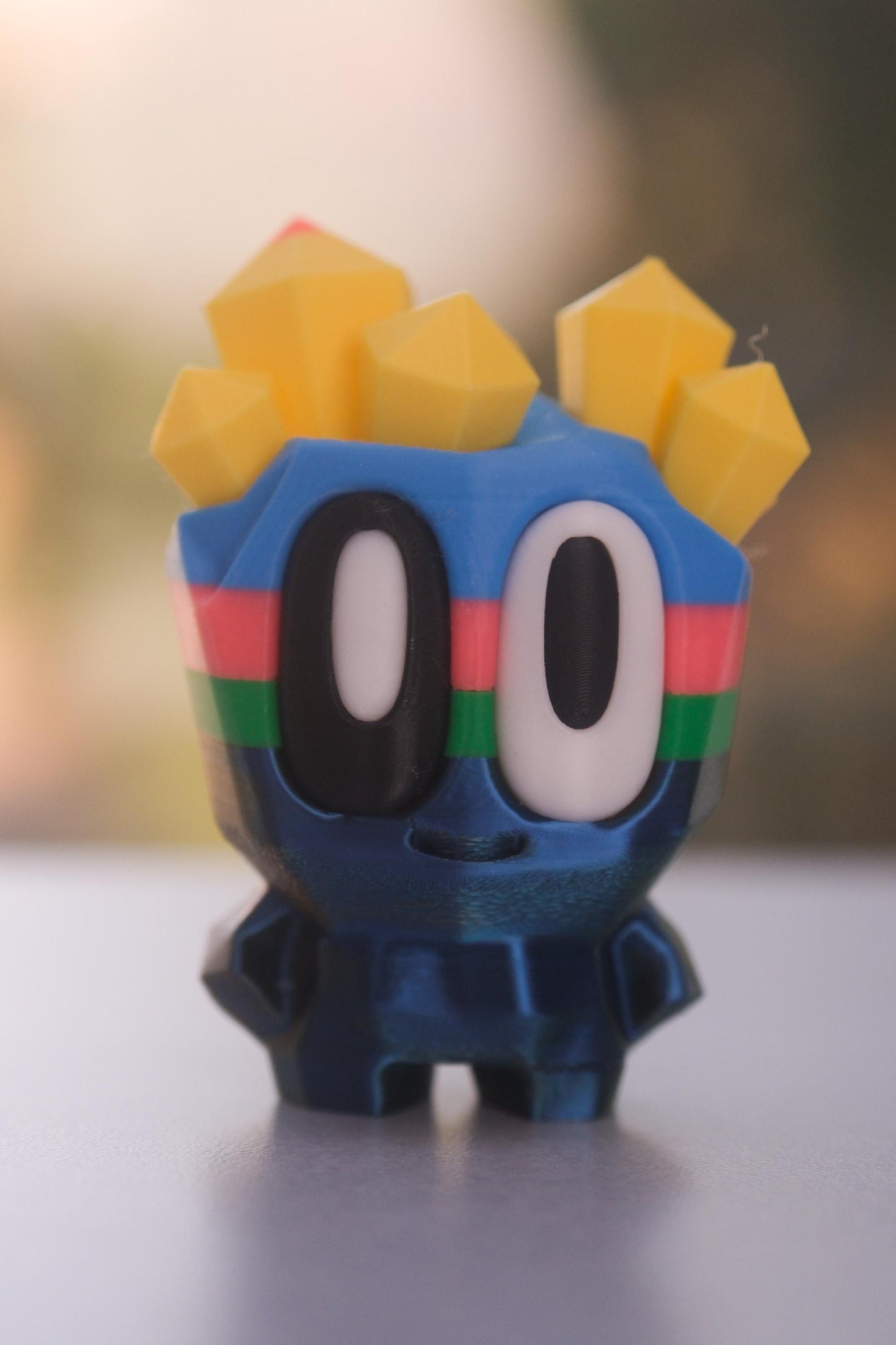 3D Printed Pet Blob Rock - Fun Desk Toy, Keychain, or Gift! Collect 'em All!