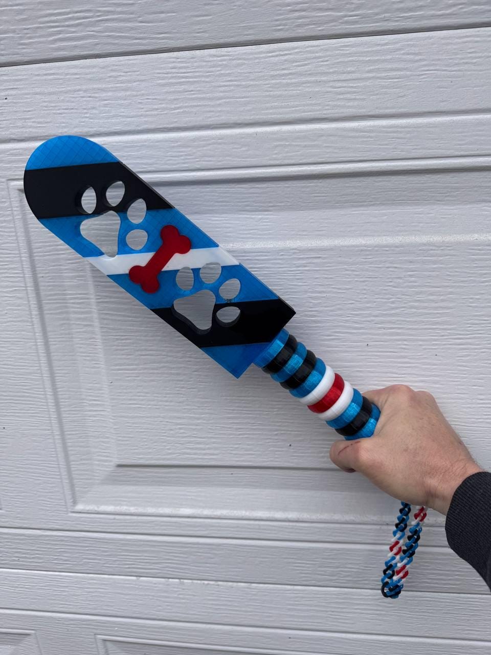 3D Printed Puppy Paw Print BDSM Paddle – Custom Flexible Impact Toy