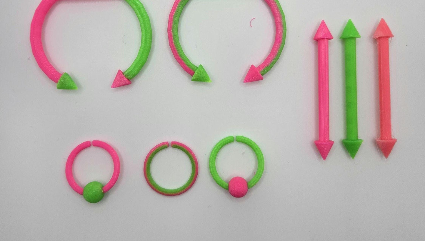 3D Printed Pup Hood Nose/Septum Ring Piercing