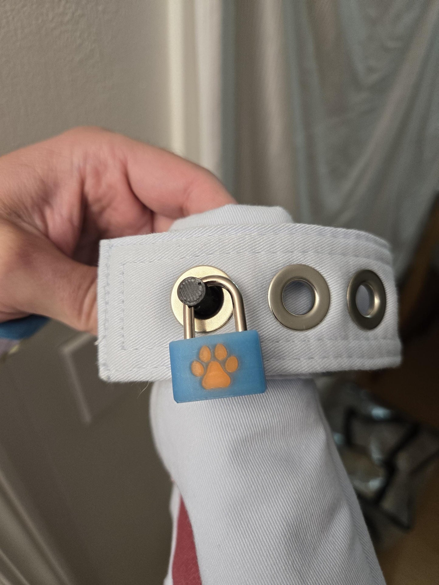 Custom Segufix Alternative Bondage/Restraint Set - Locking Post, Small Copper Lock, & Optional Cover