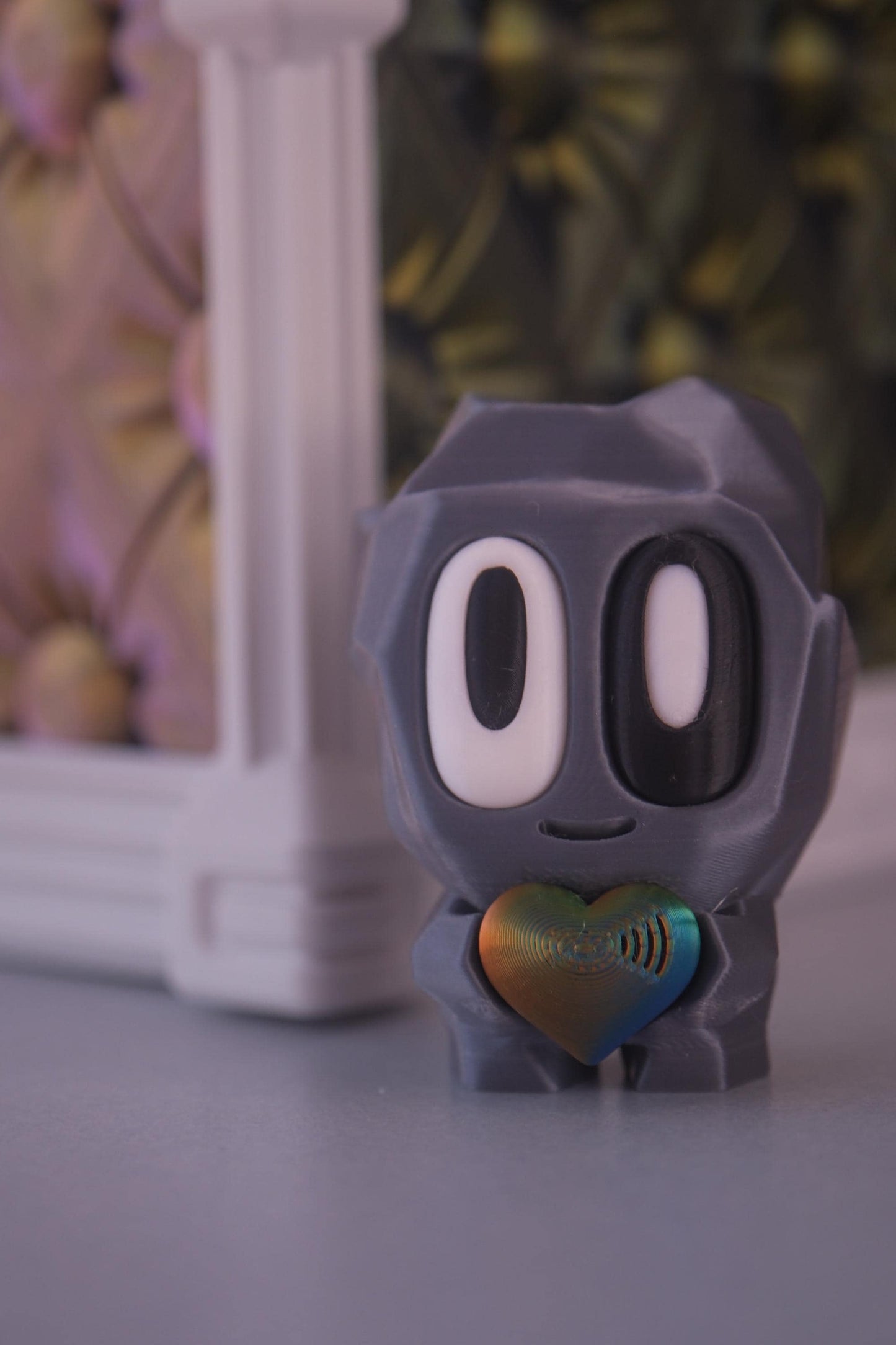 3D Printed Pet Blob Rock - Fun Desk Toy, Keychain, or Gift! Collect 'em All!