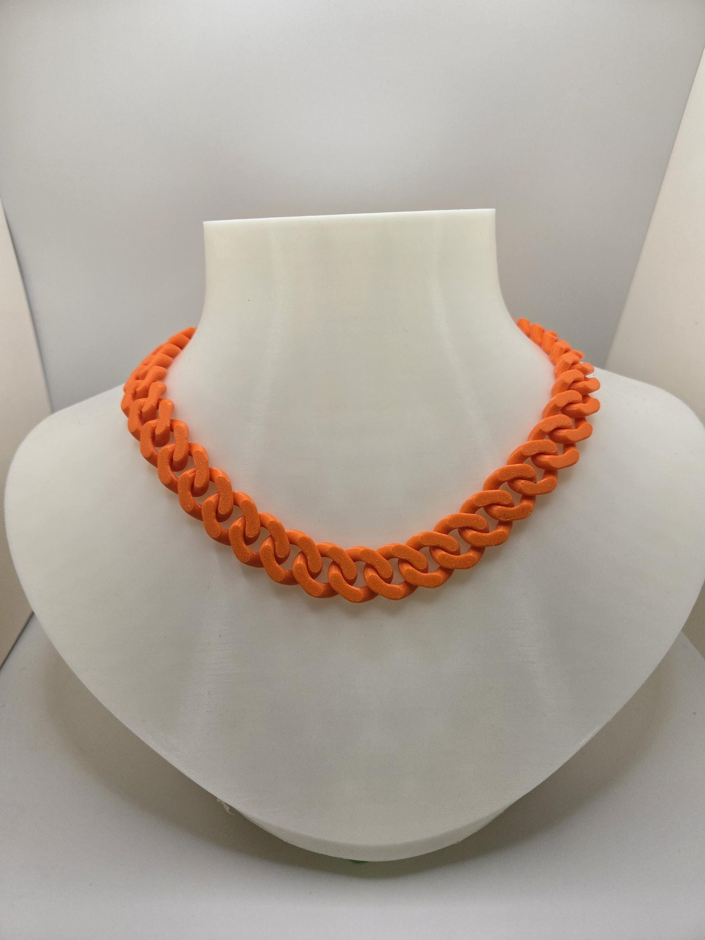 3D Printed Cuban Chain Necklace – Colorful, Customizable, Durable & Stylish