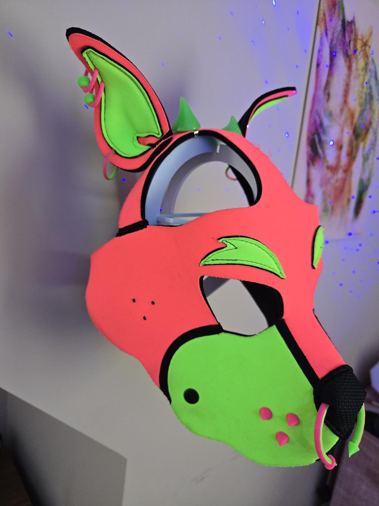 3D Printed Pup Hood Muzzle Spikes