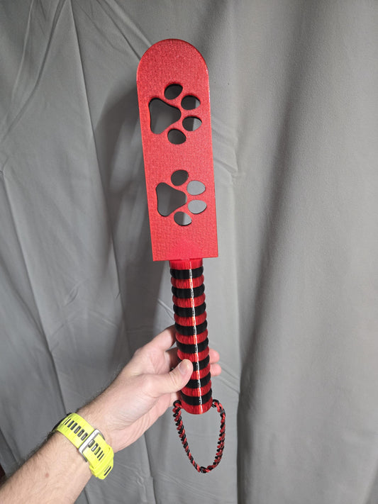 3D Printed Puppy Paw Print BDSM Paddle – Custom Flexible Impact Toy