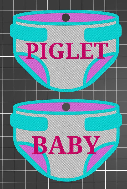 High Tech: 3D Printed ABDL Name Tags / Badges (Includes NFC Chip)