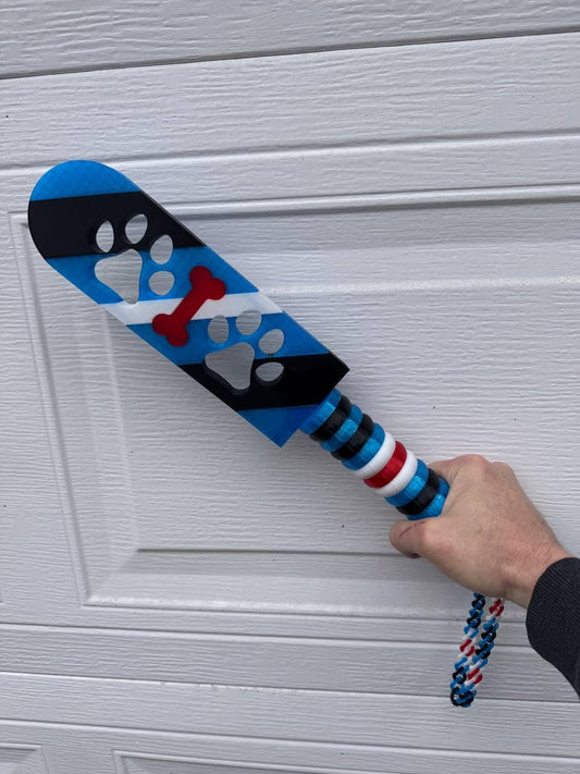 3D Printed Puppy Paw Print BDSM Paddle – Custom Flexible Impact Toy