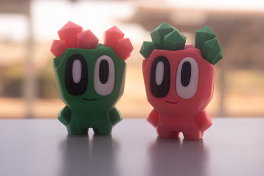 3D Printed Pet Blob Rock - Fun Desk Toy, Keychain, or Gift!  Collect 'em All!