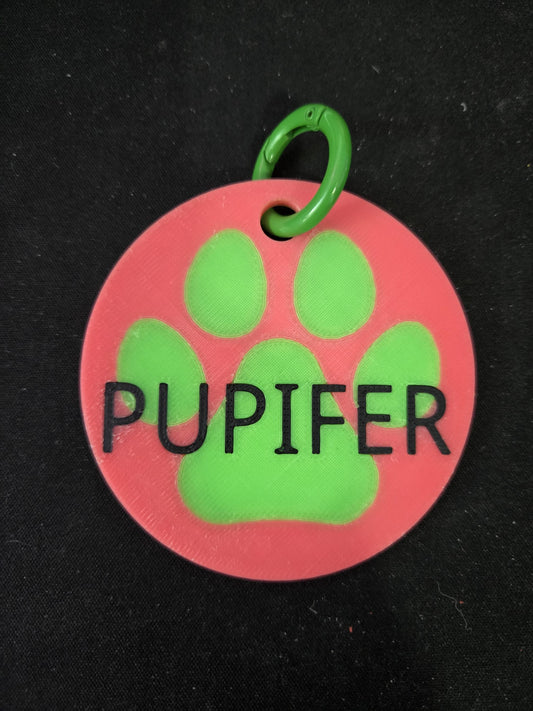 High Tech: 3D Printed Puppy Paw Name Badges (Includes NFC Chip)
