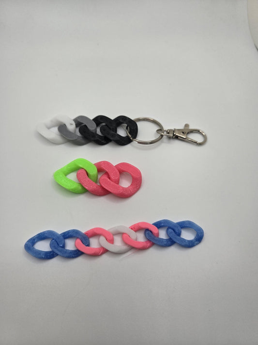 3D Printed Cuban Chain Keychain