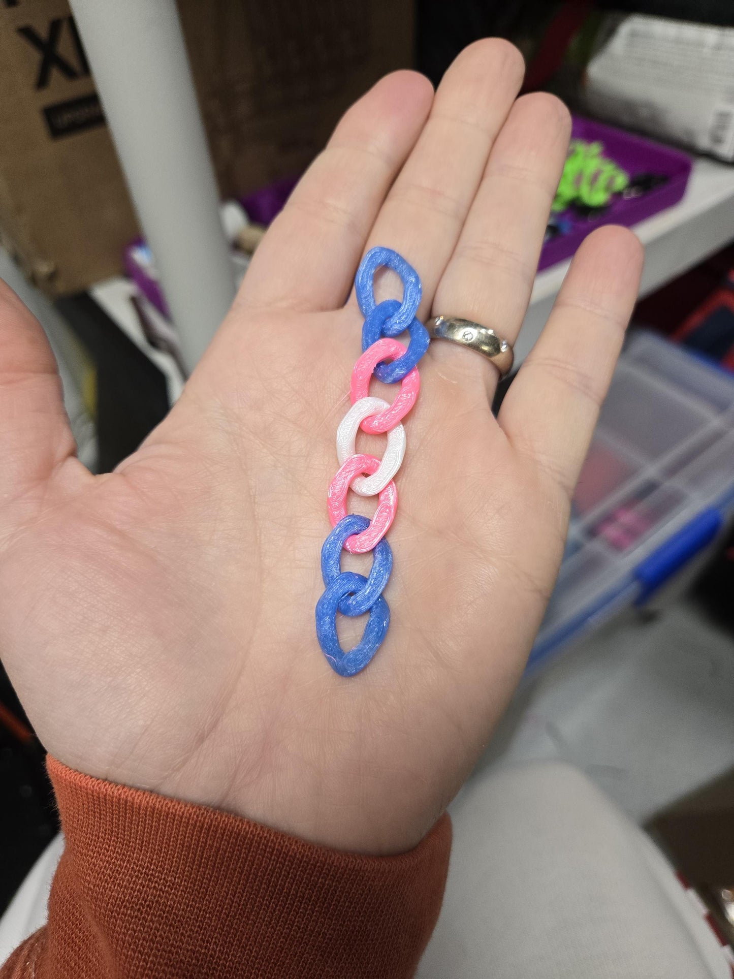3D Printed Cuban Chain Pride Jewelry – Colorful, Customizable, Durable & Stylish